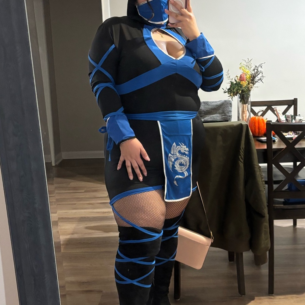 Leg Avenue Black and Blue Ninja Costume